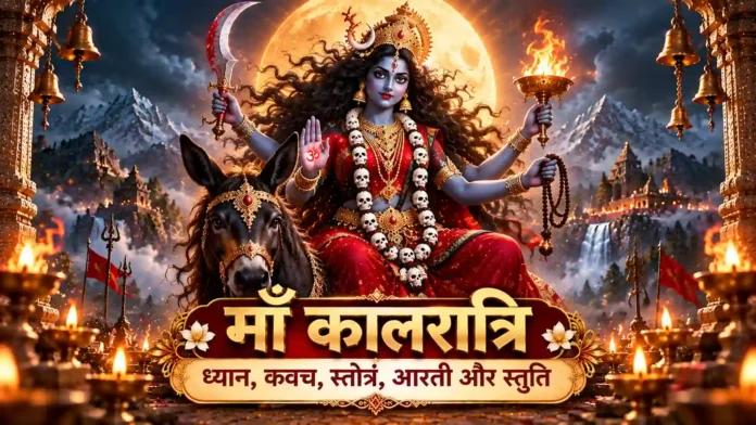 माँ कालरात्रि मंत्र, ध्यान, स्तोत्र और कवच माँ कालरात्रि मंत्र ध्यान स्तोत्र स्तुति और कवच