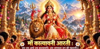माँ कात्यायनी आरती जय जय अम्बे जय कात्यायनी