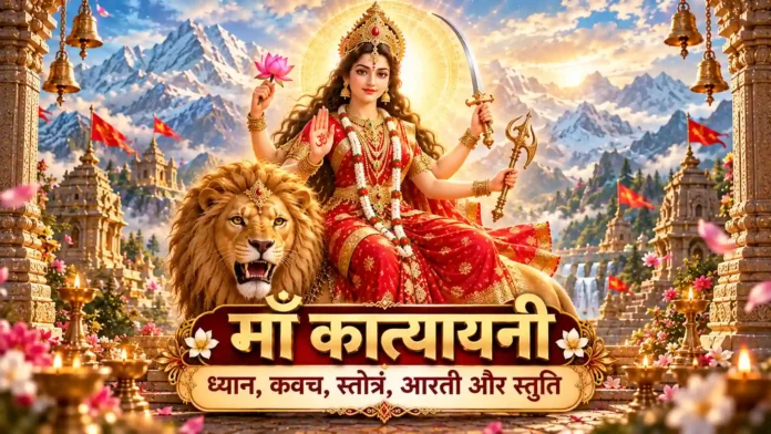 माँ कात्यायनी मंत्र, ध्यान, स्तोत्र और कवच माँ कात्यायनी मंत्र ध्यान स्तोत्र स्तुति और कवच