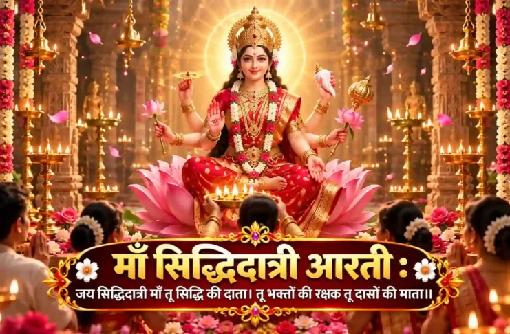 माँ सिद्धिदात्री आरती जय सिद्धिदात्री माँ तू सिद्धि की दाता
