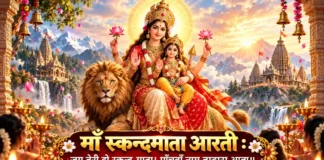 माँ स्कन्दमाता आरती जय तेरी हो स्कन्द माता