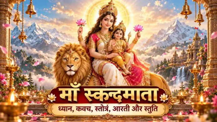 माँ स्कन्दमाता मंत्र, ध्यान, स्तोत्र और कवच माँ स्कन्दमाता मंत्र ध्यान स्तोत्र स्तुति और कवच